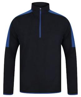 Finden Hales 1/4 Zip Mid-Layer with Contrast Panelling